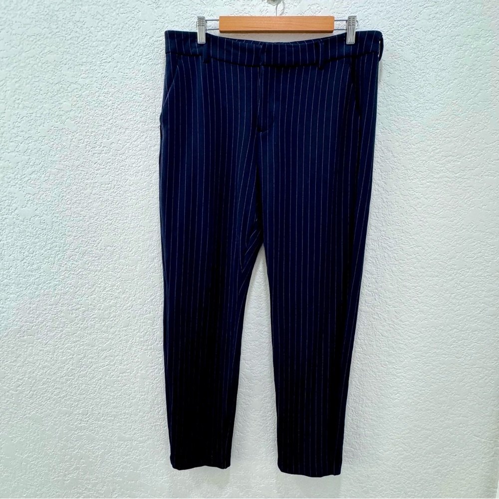 Liverpool Dark Blue Pinstriped Pants Size 14